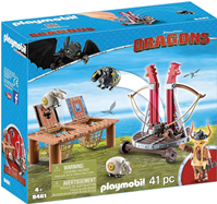 Playmobil Dragons Bocon con Lanzadera de Ovejas