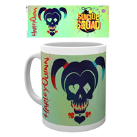 Taza Harley Quinn Skull Escuadron Suicida