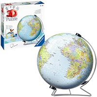 Puzzle 3D Globo terraqueo 540 pzas.